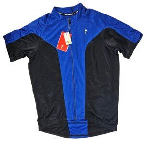 Specialized Royal Blue and Black Allez Short Sleeve Bike Jersey Men's Size Large